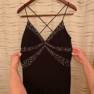 Floor length Backless formal dress black SIZE 4/6